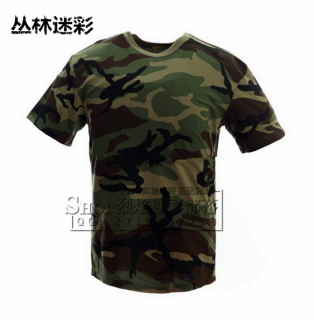军迷T恤 全棉迷彩 男女户外吸汗夏季作训服 ACU沙漠CP三沙丛林等