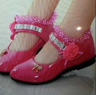 Girl Dance Shoes Student Shoes Spring and Autumn 2018 Children's Single Shoes Korean Edition Student Princess's Shoes