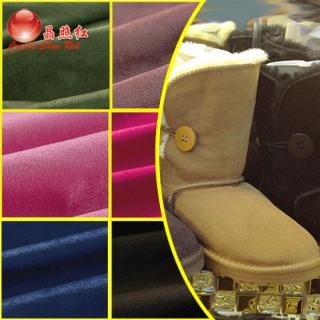 麂皮絨仿鹿茸皮絨玩具翻毛皮面料 diy手工飄窗臺沙發墊子超薄軟布